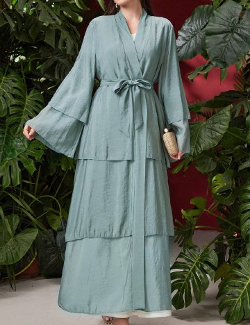 Rochie lunga SHEIN, verde deschis