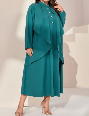 Rochie medie SHEIN CURVE, verde