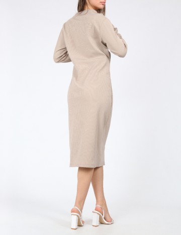 Rochie medie Cervus, crem