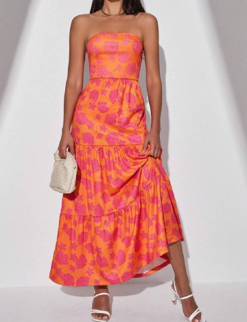 
						Rochie lunga SHEIN, portocaliu