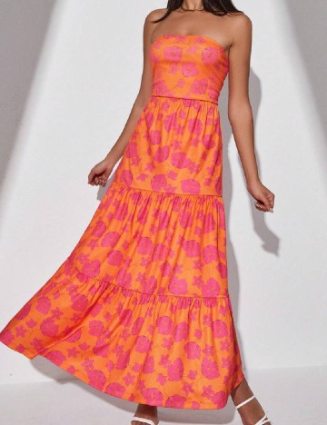 Rochie lunga SHEIN, portocaliu