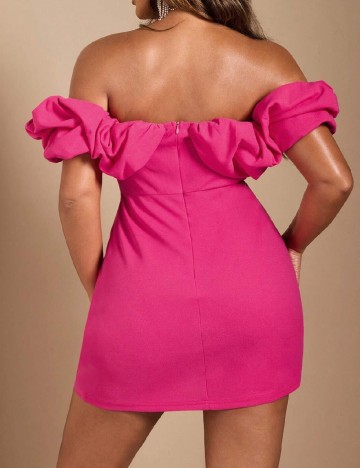 Rochie scurta SHEIN CURVE, roz