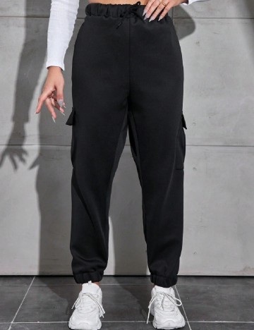 Pantaloni SHEIN CURVE, negru