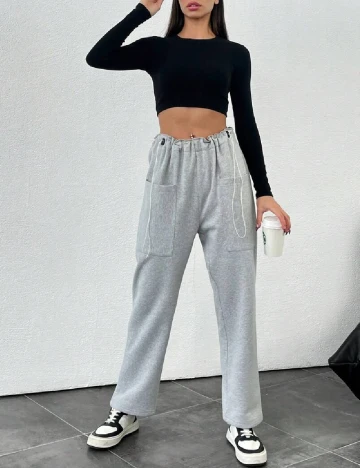 Pantaloni SHEIN, gri