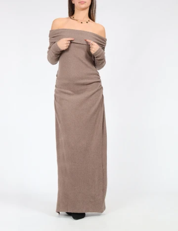 Rochie lunga SHEIN, maro