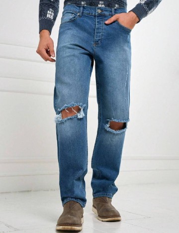 
						Blugi SHEIN, albastru