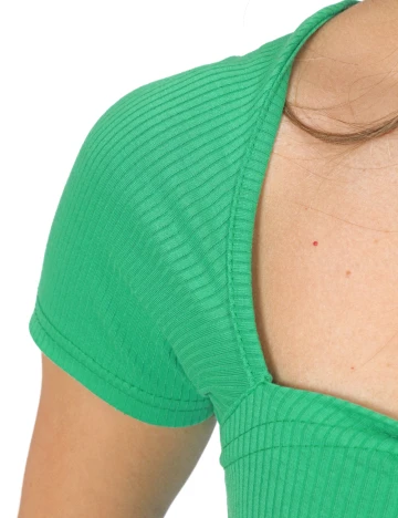 Top Bianco Lucci, verde