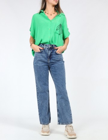 
						Blugi SHEIN, albastru