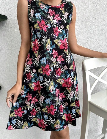 Rochie scurta SHEIN, floral print