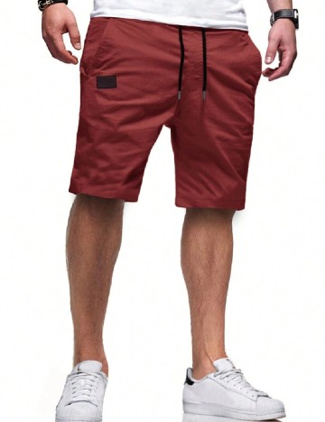 
						Pantaloni scurti SHEIN, rosu