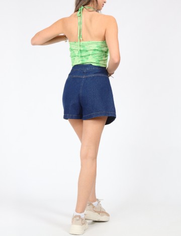 Pantaloni scurti SHEIN, albastru