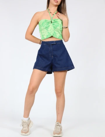 Pantaloni scurti SHEIN, albastru