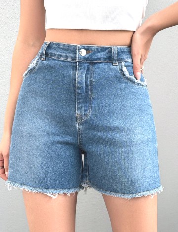 Pantaloni scurti SHEIN, albastru