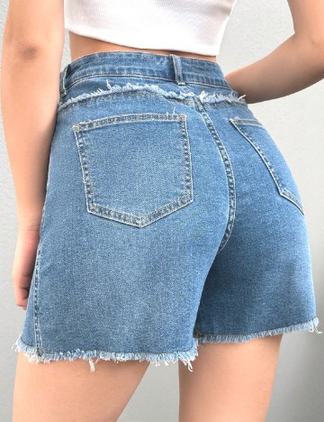 Pantaloni scurti SHEIN, albastru