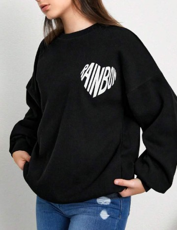 Bluza Shein Kids, negru