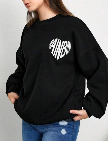 Bluza Shein Kids, negru