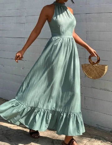 Rochie lunga SHEIN, verde