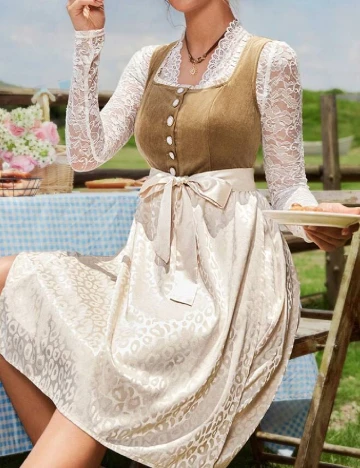 Rochie scurta SHEIN, crem