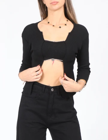 Set bluze 2 bucati SHEIN, alb/negru