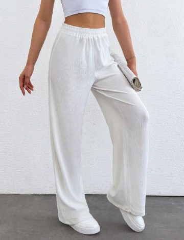 Pantaloni SHEIN, alb