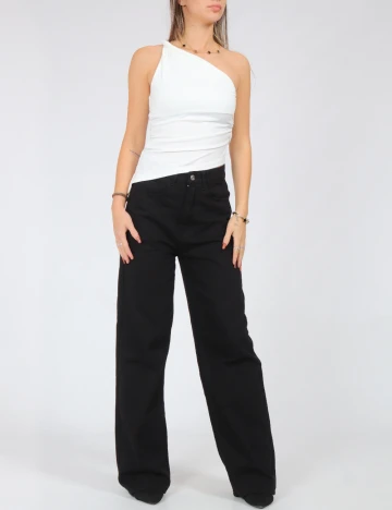 Set topuri 2 bucati SHEIN, alb/negru