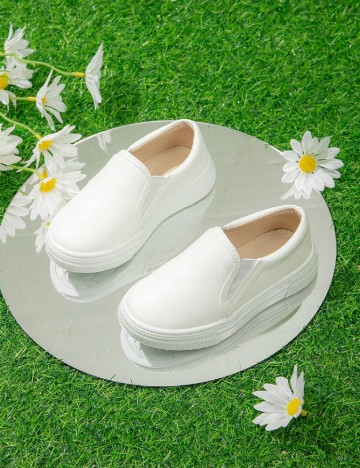 
						Espadrile Shein Kids, alb