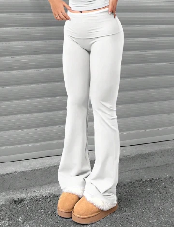 Pantaloni SHEIN, alb