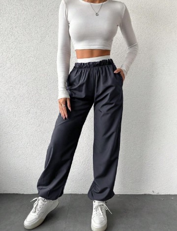 Pantaloni SHEIN, bleumarin