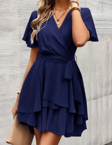 Rochie scurta SHEIN, bleumarin