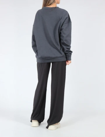 Bluza Oversize SHEIN, gri inchis