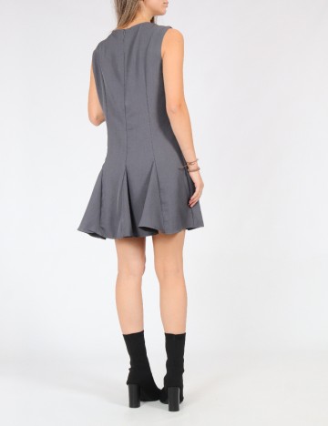 Rochie scurta SHEIN, gri deschis