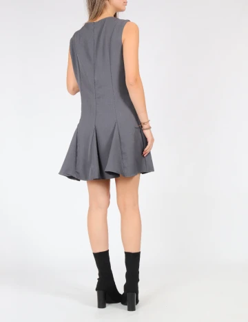 Rochie scurta SHEIN, gri deschis