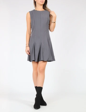 Rochie scurta SHEIN, gri deschis