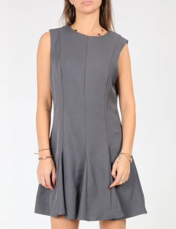 Rochie scurta SHEIN, gri deschis