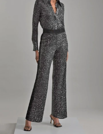 Pantaloni Karen Millen, argintiu