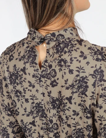 Rochie medie SHEIN, negru/verde