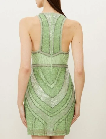 Rochie scurta Karen Millen, verde