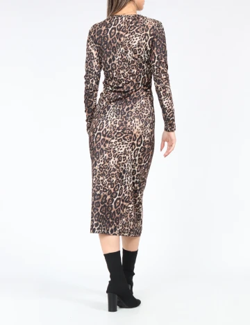 Rochie medie Samdan, animal print