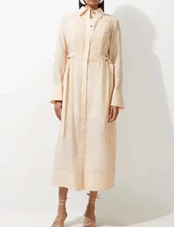 Rochie medie Karen Millen, crem