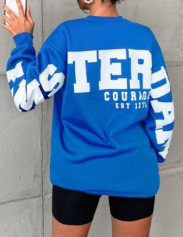 Bluza Oversize SHEIN, albastru