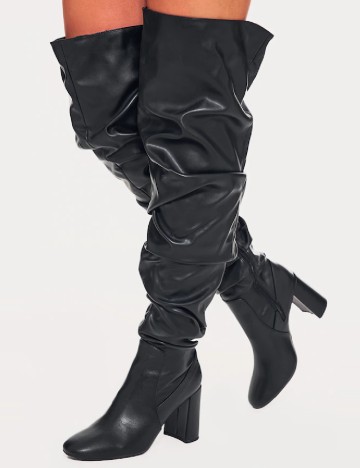 
						Cizme PrettyLittleThing, negru