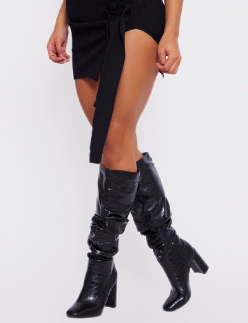 Cizme PrettyLittleThing, negru