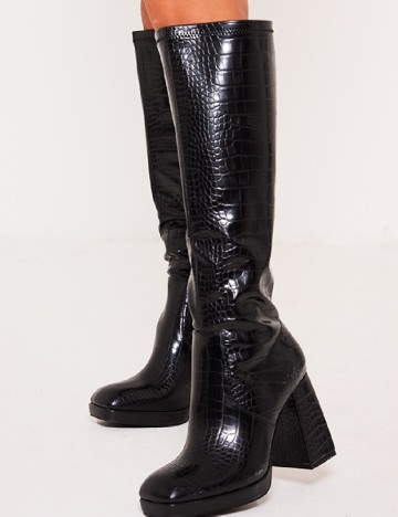 Cizme PrettyLittleThing, negru