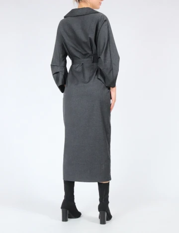 Rochie medie Karen Millen, gri inchis