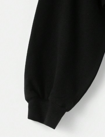 Hanorac Shein Kids, mustar/negru