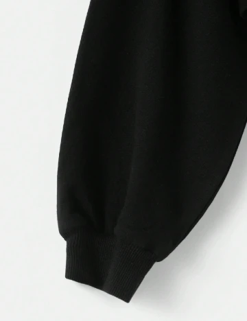 Hanorac Shein Kids, mustar/negru