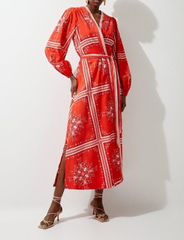 
						Rochie de plaja Karen Millen, rosu