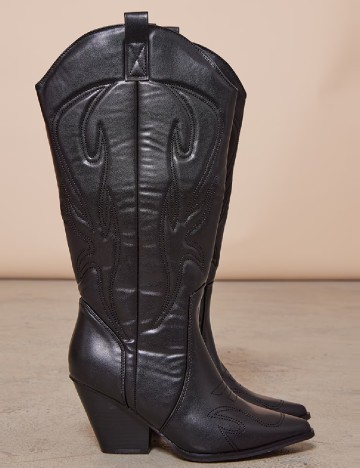 Cizme PrettyLittleThing, negru