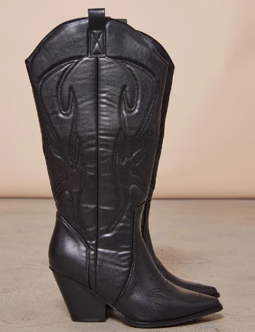 Cizme PrettyLittleThing, negru