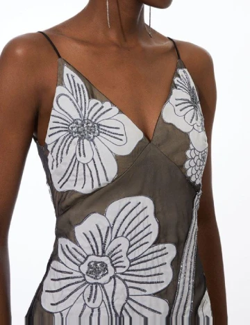 Rochie medie Karen Millen, floral print